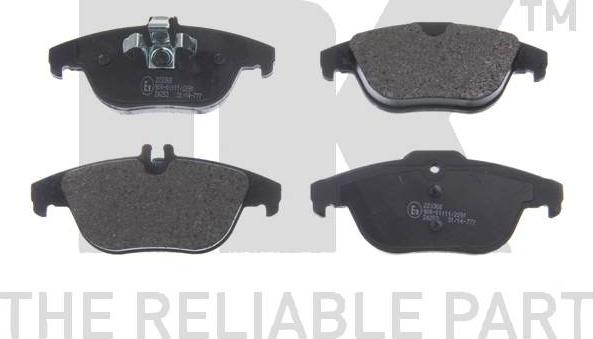 NK 223368 - Brake Pad Set, disc brake autospares.lv