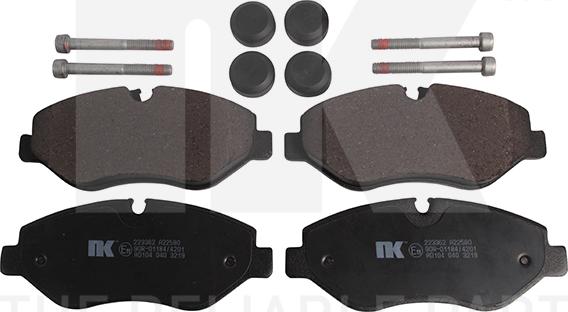 NK 223362 - Brake Pad Set, disc brake autospares.lv