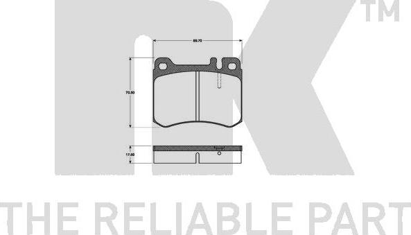 NK 223314 - Brake Pad Set, disc brake autospares.lv