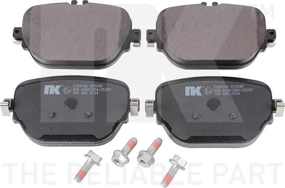 NK 2233106 - Brake Pad Set, disc brake autospares.lv