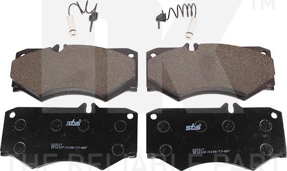 NK 223317 - Brake Pad Set, disc brake autospares.lv