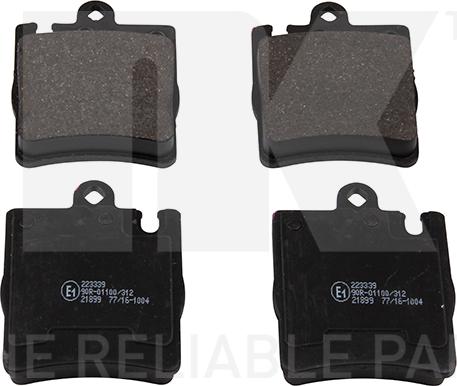 NK 223339 - Brake Pad Set, disc brake autospares.lv