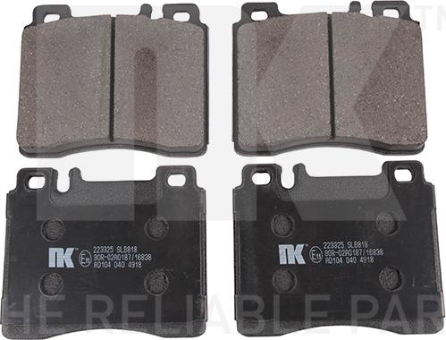 NK 223325 - Brake Pad Set, disc brake autospares.lv