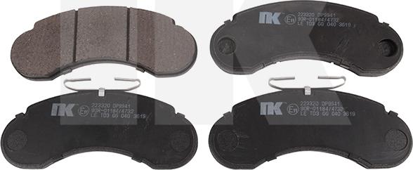 NK 223320 - Brake Pad Set, disc brake autospares.lv