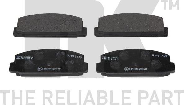 NK 223 240 - Brake Pad Set, disc brake autospares.lv