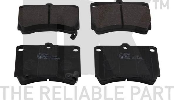 NK 223242 - Brake Pad Set, disc brake autospares.lv