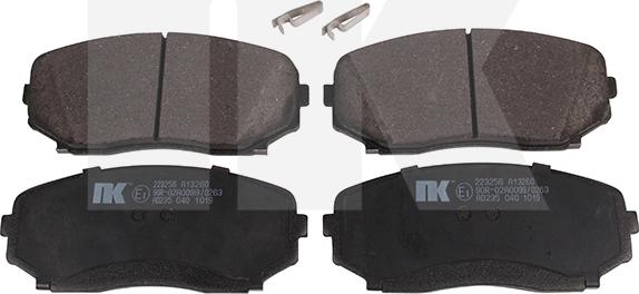 NK 223 256 - Brake Pad Set, disc brake autospares.lv