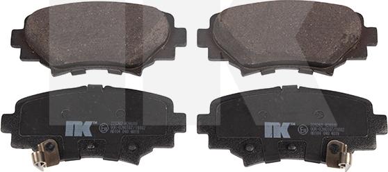 NK 223262 - Brake Pad Set, disc brake autospares.lv