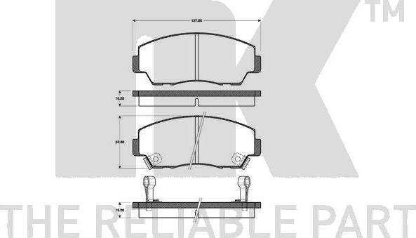 NK 223219 - Brake Pad Set, disc brake autospares.lv