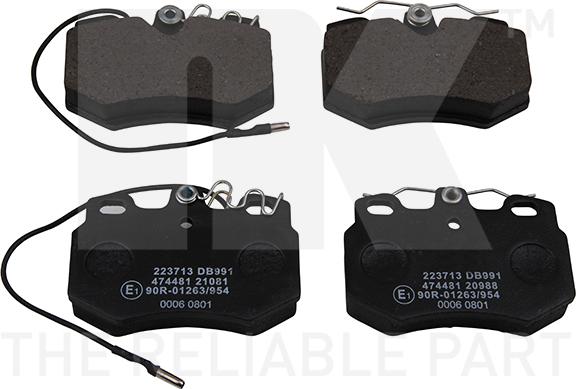 NK 223713 - Brake Pad Set, disc brake autospares.lv