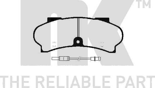 NK 223724 - Brake Pad Set, disc brake autospares.lv