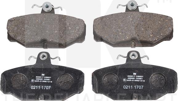 NK 222517 - Brake Pad Set, disc brake autospares.lv