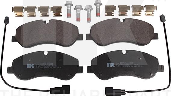 NK 222576 - Brake Pad Set, disc brake autospares.lv