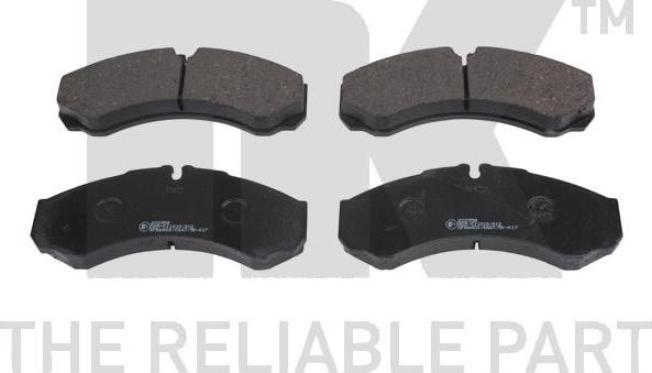 NK 222358 - Brake Pad Set, disc brake autospares.lv