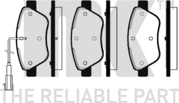 NK 222365 - Brake Pad Set, disc brake autospares.lv