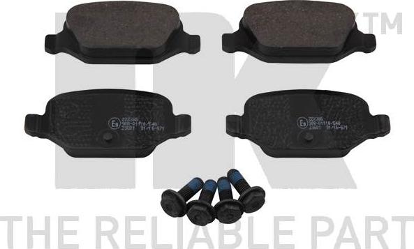 NK 222386 - Brake Pad Set, disc brake autospares.lv