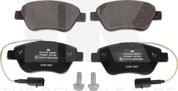 NK 222388 - Brake Pad Set, disc brake autospares.lv