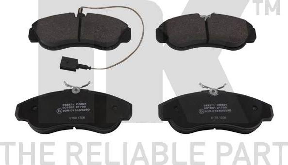 NK 222371 - Brake Pad Set, disc brake autospares.lv