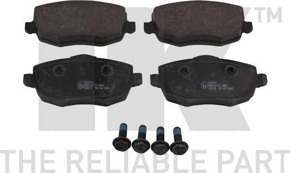 NK 222373 - Brake Pad Set, disc brake autospares.lv