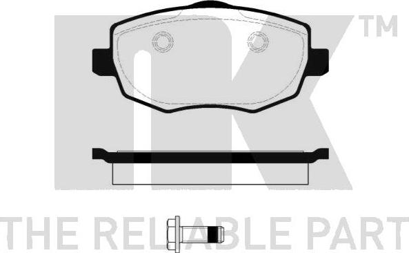 NK 222372 - Brake Pad Set, disc brake autospares.lv