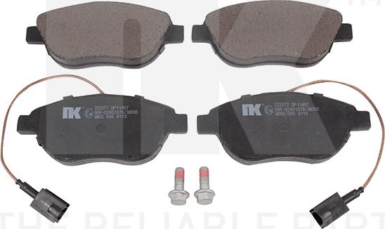 NK 222377 - Brake Pad Set, disc brake autospares.lv