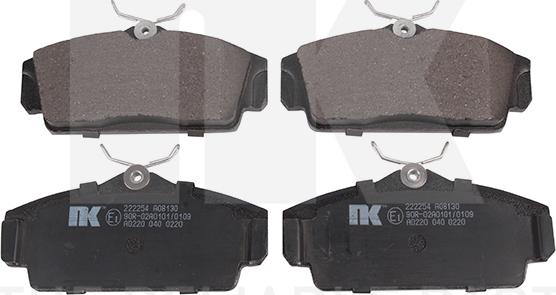 NK 222254 - Brake Pad Set, disc brake autospares.lv