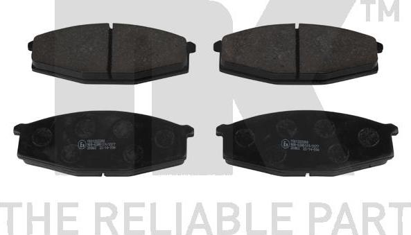 NK 222208 - Brake Pad Set, disc brake autospares.lv