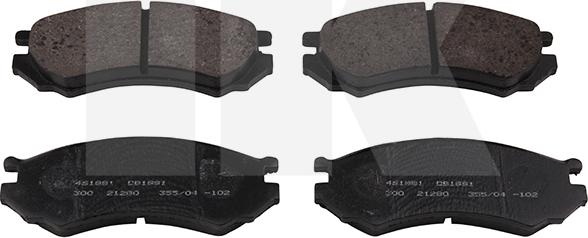 NK 222219 - Brake Pad Set, disc brake autospares.lv