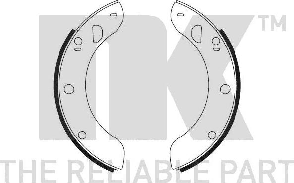 NK 2725045 - Brake Shoe Set autospares.lv