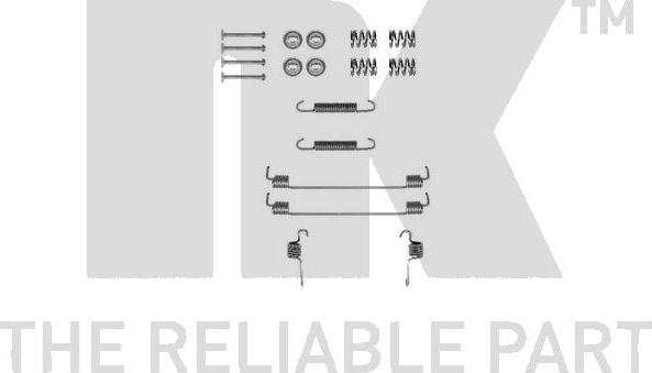 NK 7933792 - Accessory Kit, parking brake shoes autospares.lv