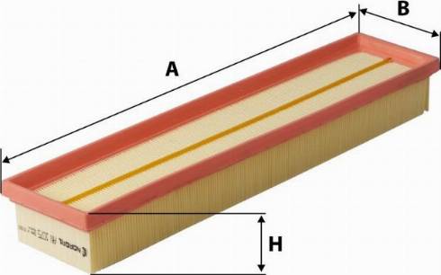 NORDFIL AN1075 - Air Filter, engine autospares.lv