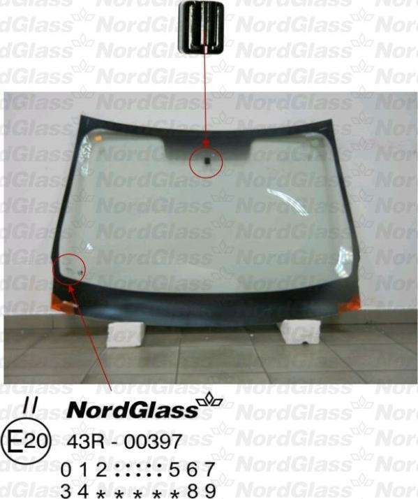 NordGlass 4044481 - Windscreen autospares.lv