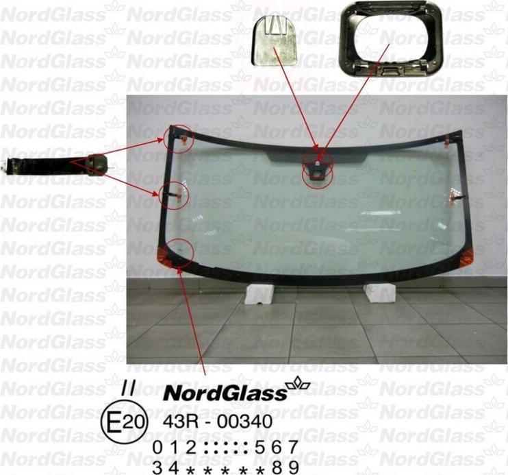 NordGlass 4044112 - Windscreen autospares.lv