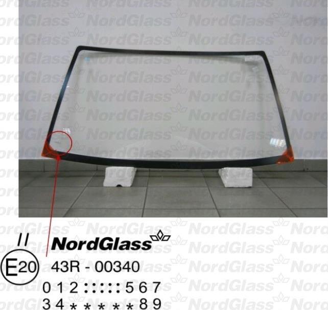 NordGlass 4044203 - Windscreen autospares.lv