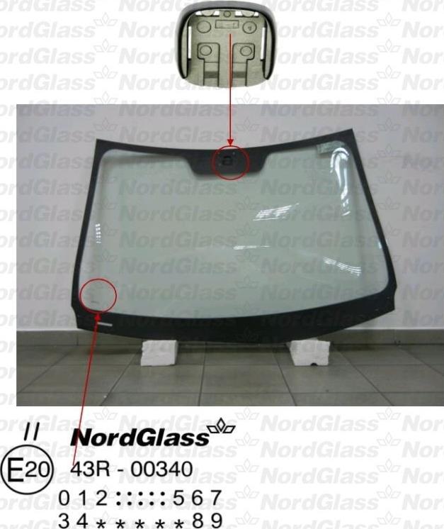 NordGlass 4045196 - Windscreen autospares.lv