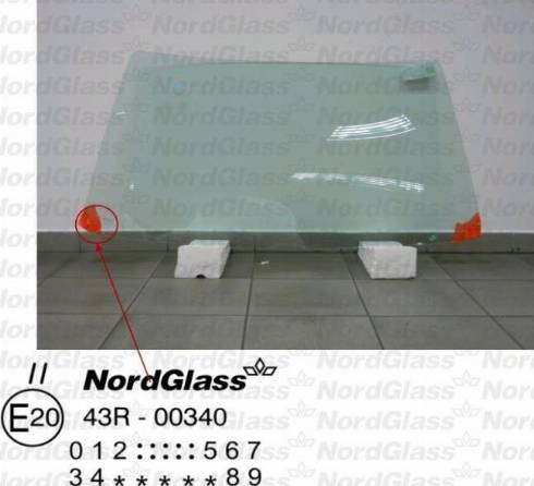 NordGlass 4045102 - Windscreen autospares.lv