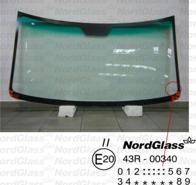 NordGlass 4046142 - Windscreen autospares.lv