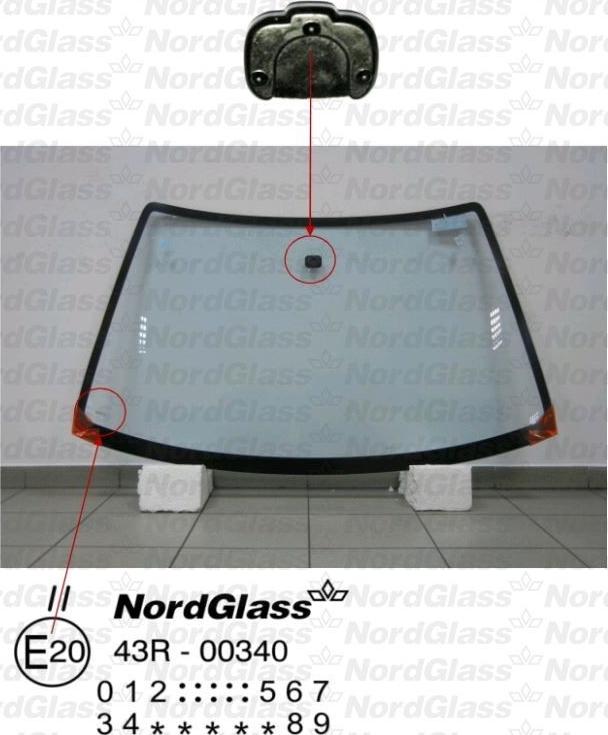 NordGlass 4045710 - Windscreen autospares.lv