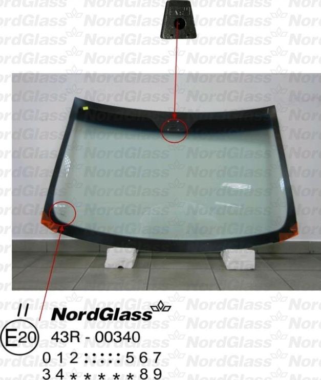 NordGlass 4043659 - Windscreen autospares.lv