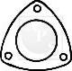 NPS D433O05 - Gasket, exhaust pipe autospares.lv