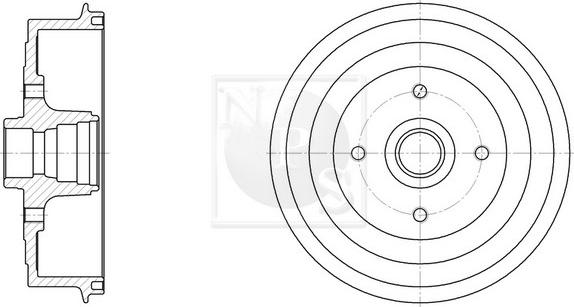 NPS D340O02 - Brake Drum autospares.lv