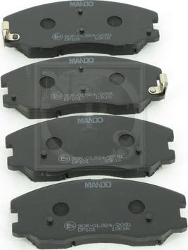 NPS D360O15 - Brake Pad Set, disc brake autospares.lv