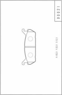 NPS D361U01 - Brake Pad Set, disc brake autospares.lv