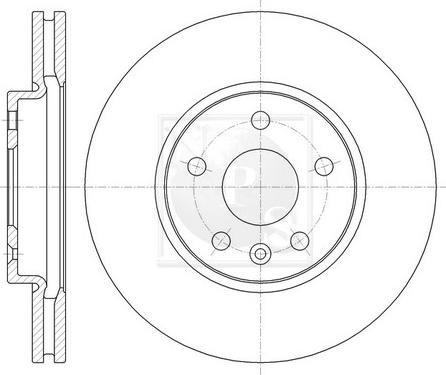 NPS D330O12 - Brake Disc autospares.lv