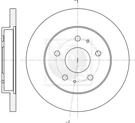 NPS D330U20 - Brake Disc autospares.lv