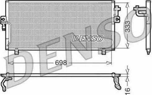 NPS DCN46010 - Condenser, air conditioning autospares.lv