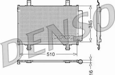 NPS DCN47010 - Condenser, air conditioning autospares.lv