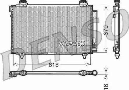 NPS DCN50009 - Condenser, air conditioning autospares.lv