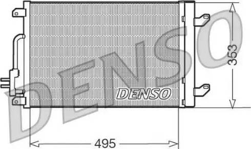 NPS DCN13015 - Condenser, air conditioning autospares.lv