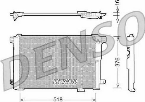 NPS DCN17005 - Condenser, air conditioning autospares.lv